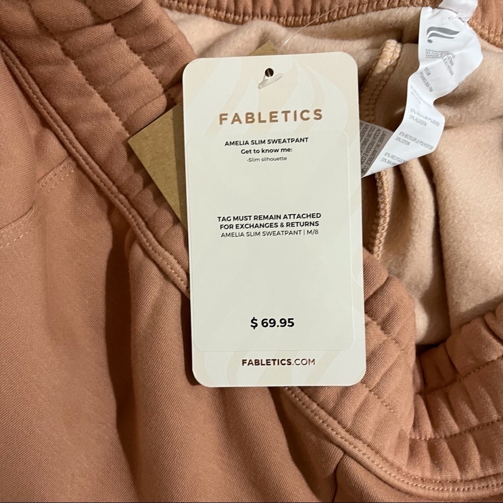 Fabletics Amelia Slim Sweatpant Joggers Driftscape Size Medium High Waist - Picture 8 of 11